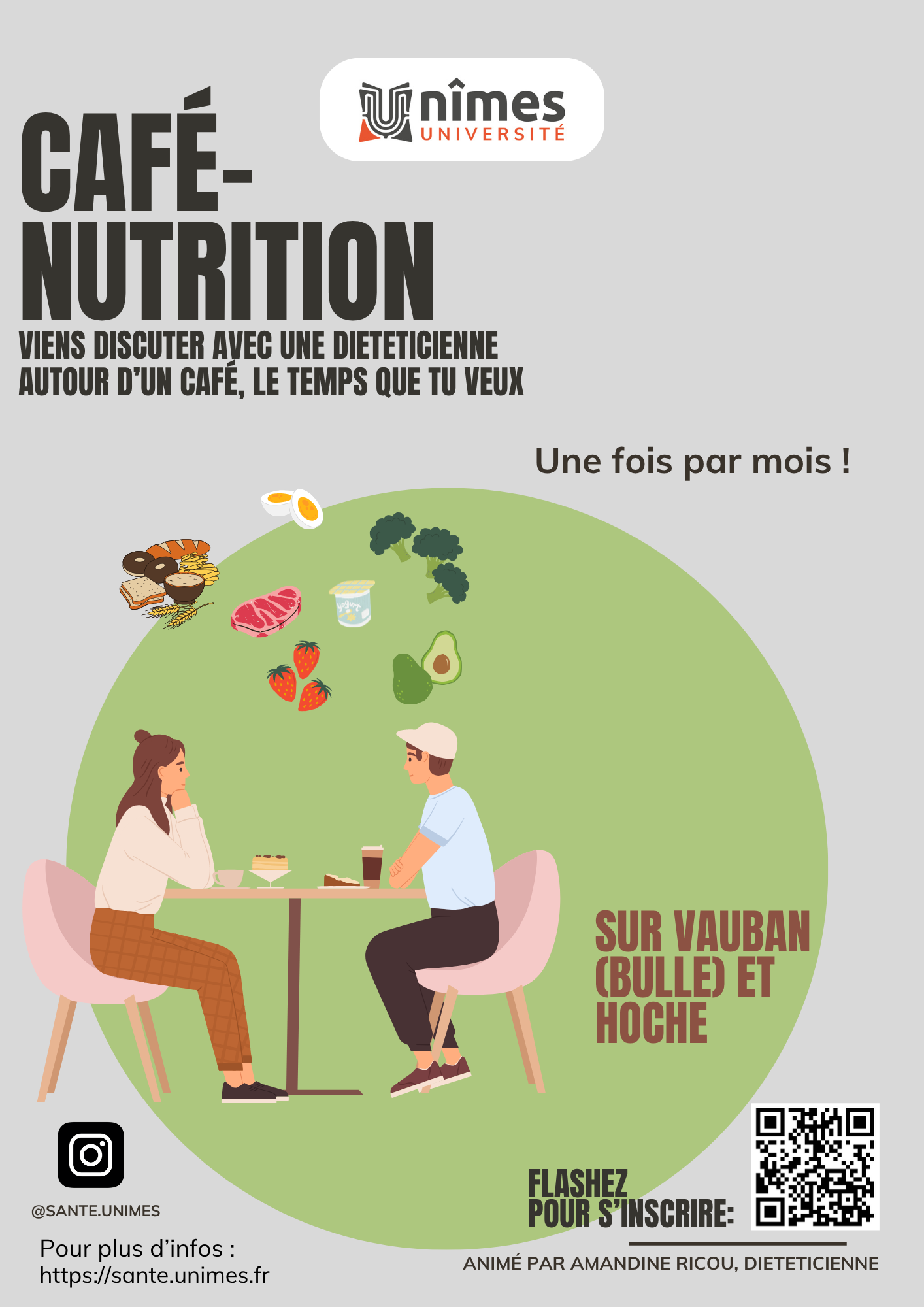Café-Nutrition @ Site Hoche, Pavillon, Université de Nîmes