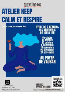 Atelier Keep Calme et Respire @ Vauban, "Foyer"